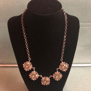 Banana Republic Silver Crystal Necklace